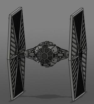 TIE fighter easy print  MULTICOLOR