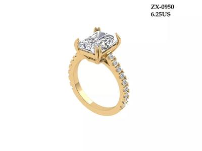 Emerald Radiant Ring