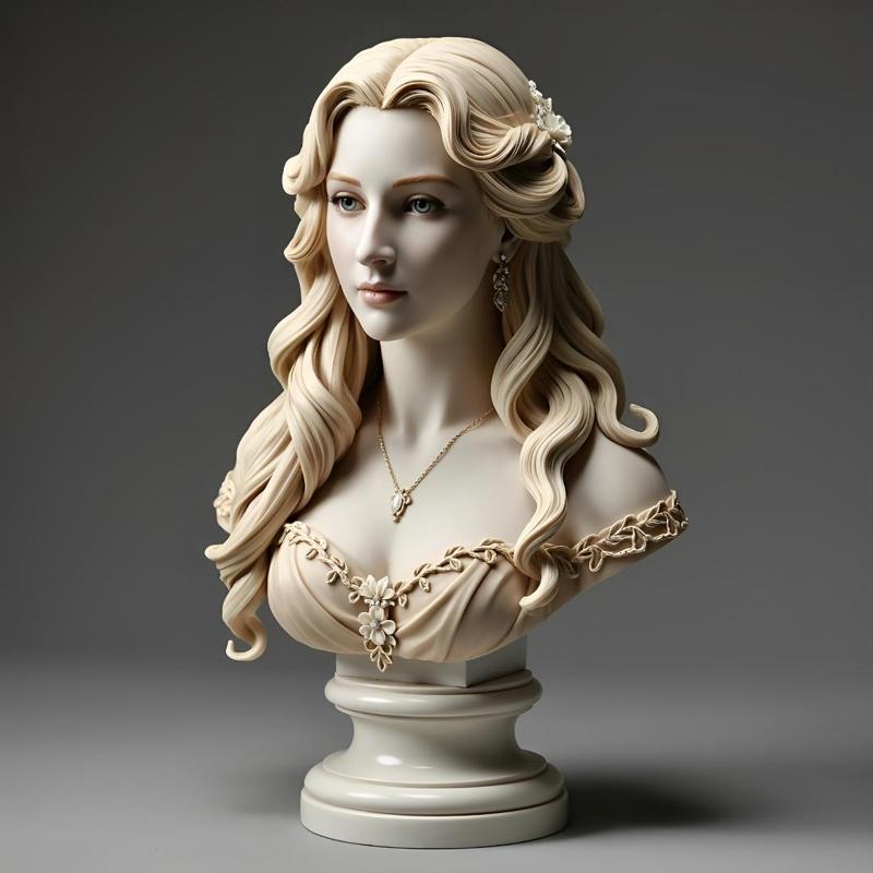 100mm Fantasy Princess Bust: 3D Printable Miniature