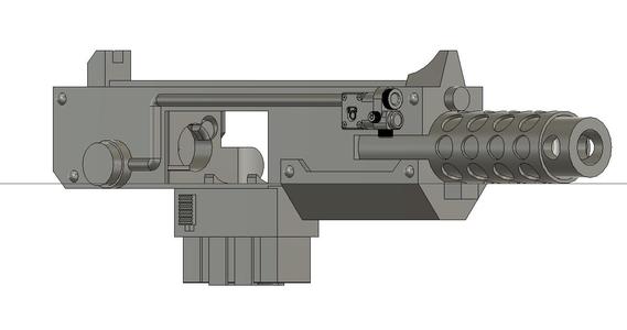 Bolter fed by heavy bolter belt