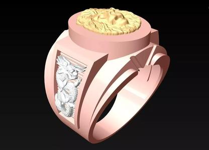 Dragon Ring -  Lion Ring - N3661