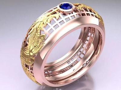 Double Dragon Ring - N6184