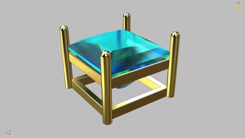 Princess Gemstone Box 5 mm