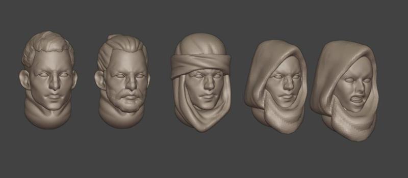 AoS Desert Themed Heads