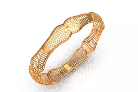 1206 Golden Crest Bangle 60MM-8gm
