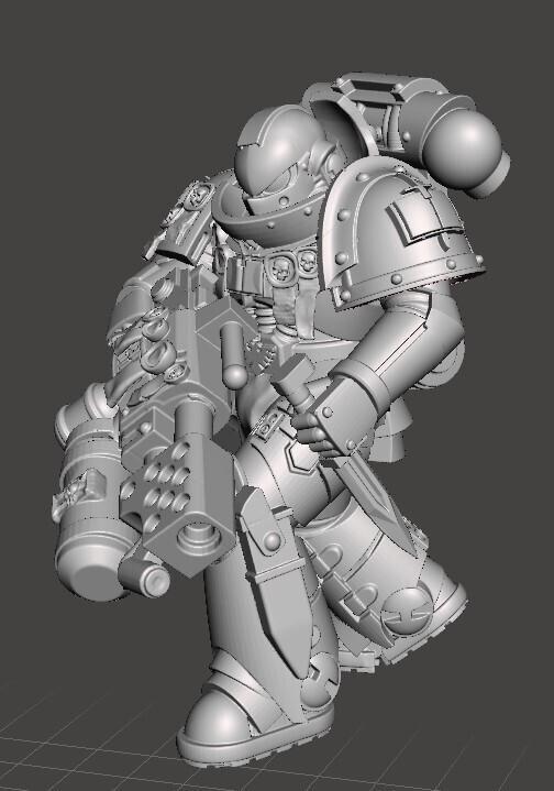 Grey Marine of Pure Flame True Scale Incinerate