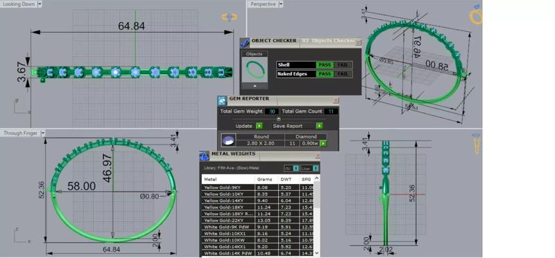 luxury Two-tone Gold Jewelry stl 3dm Bracelet bg0054