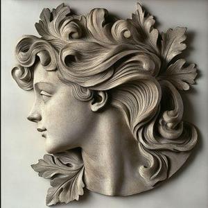 Baroque Woman Face Decoration