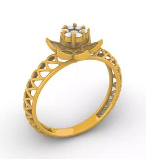 Lotus Mesh Diamond Ring