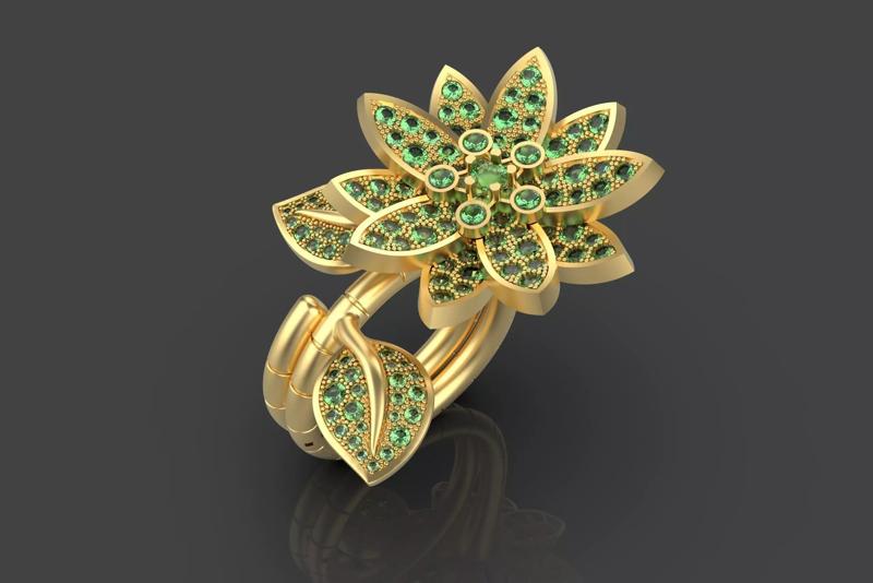 Lotus Between the Finger Ring