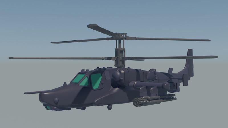 Kamov Ka-50 for 10 mm/15 mm wargames