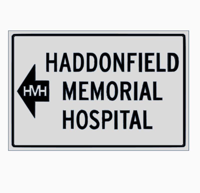 HADDONFIELD MEMORIAL STREET SIGN (HALLOWEEN) Display by MANIACMANCAVE3D
