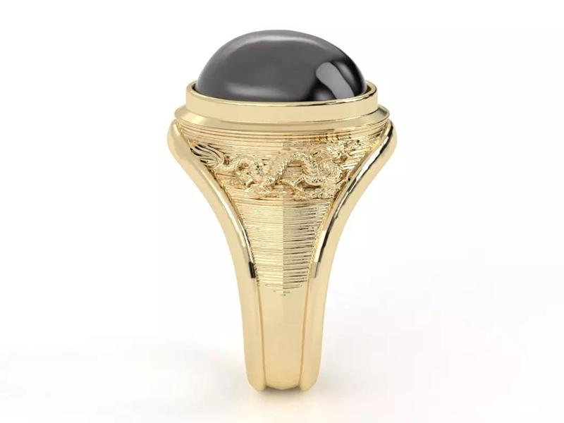 Dragon Gold Ring Jewelry 3D Model