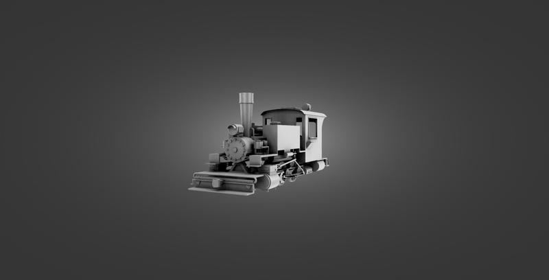 0-6-0 side tank steam locomotive oil and coal