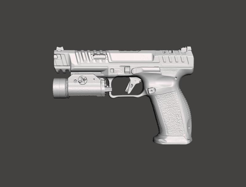 Canik Rival Streamlight TLR1 S Real Size 3D Gun Mold