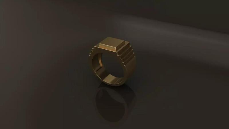 Signet Men Step Band Ring Mix Sizes 5 6 7 8 9 10