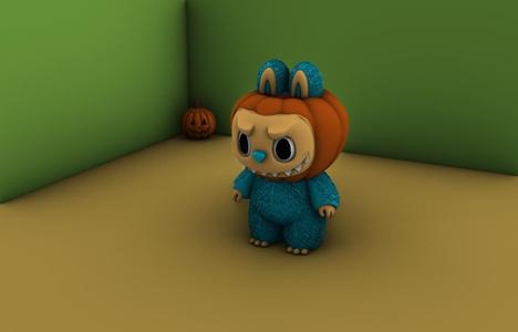 Pumpkin Labubu for Halloween