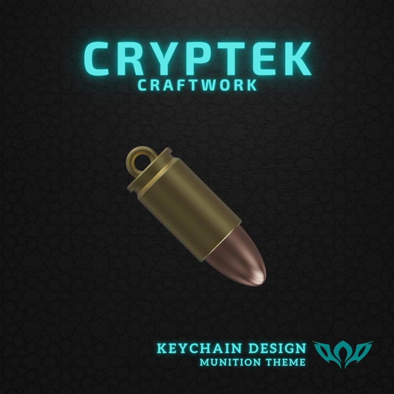 01. 9x19mm Parabellum - Remington - Compact Legend: 9x19mm Parabellum Remington Ammo  Keychain 3D Print File - Military Ammunition Fashion - Handgun Ammunition