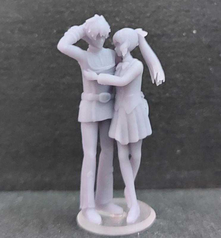 Hikaru and Minmay School Uniform