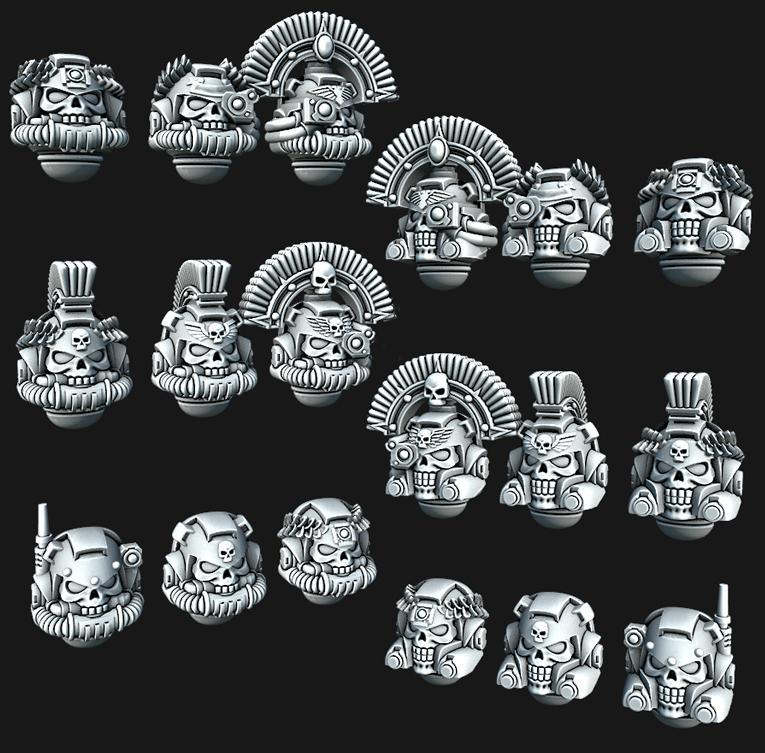 Chunky Marine Skull Helmets