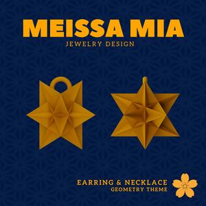 Celestial Spark – 3D Print File for Kepler–Poinsot Earrings & Necklace - Kepler–Poinsot Earring - Geometric Earring - Scared Geometry Necklace Fashion Statement - Platonic Solid Star Polyhedra