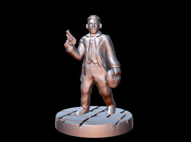 Peaky Blinder w/revolver/advancing (15mm scale)