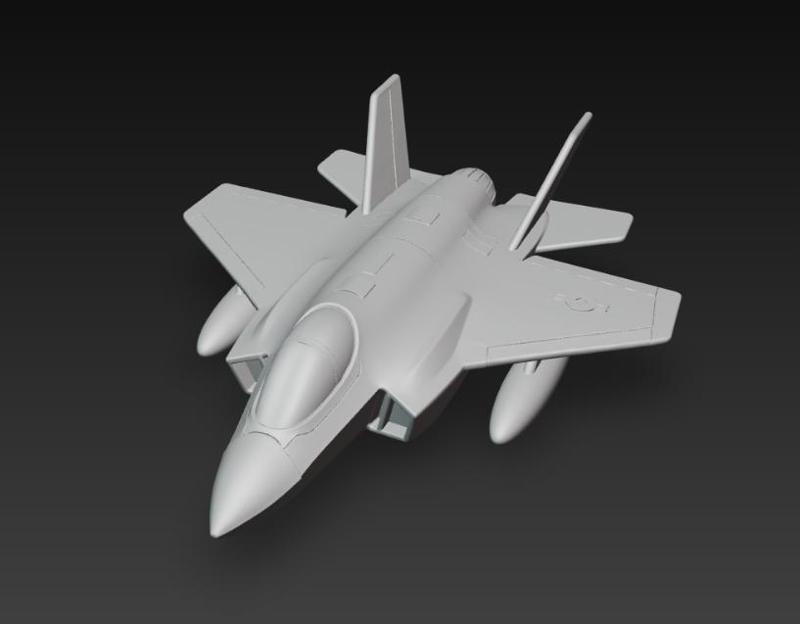 F-35 Fighter Jet 3D Model - Military Combat Aircraft for 3D Printing