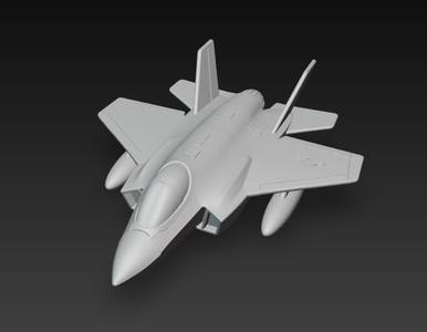 F-35 Fighter Jet 3D Model - Military Combat Aircraft for 3D Printing