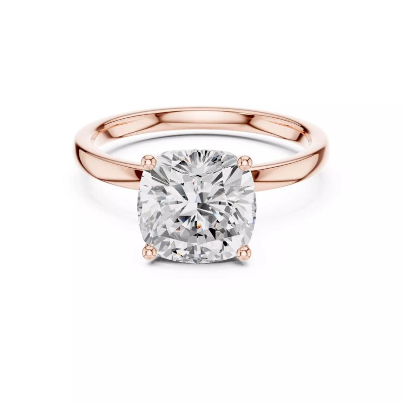 Flower Basket Cushion Cut Diamond Engagement Ring 3DM STL Video