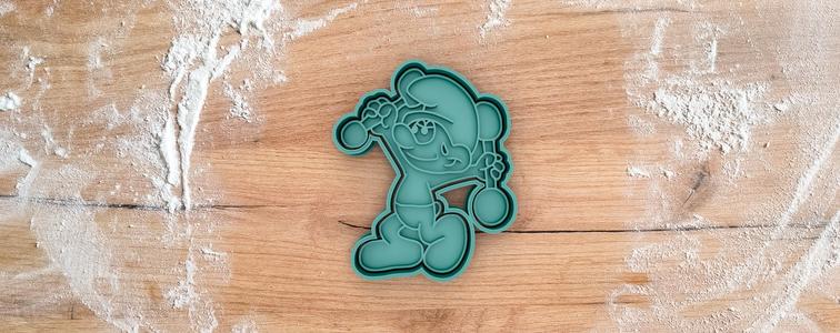 Hefty cookie cutter from the Smurfs