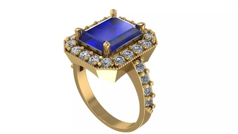 Italian Mens Wedding Ring Exquisite 3D Printable Model