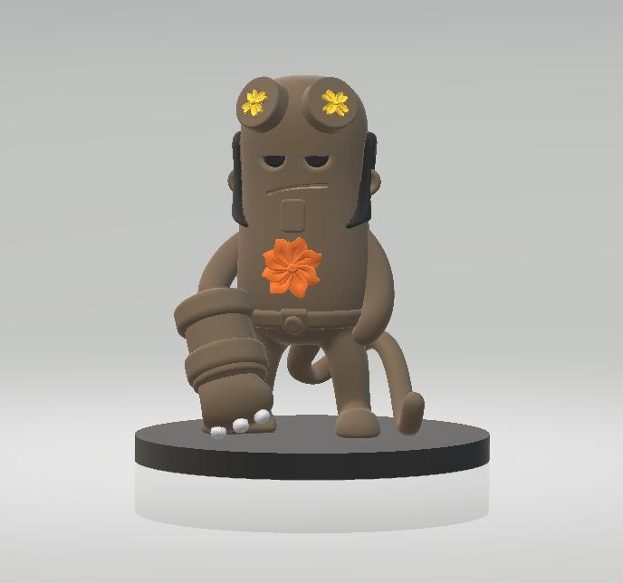 Mini Hellboy toy Hellboy 3D  printable model