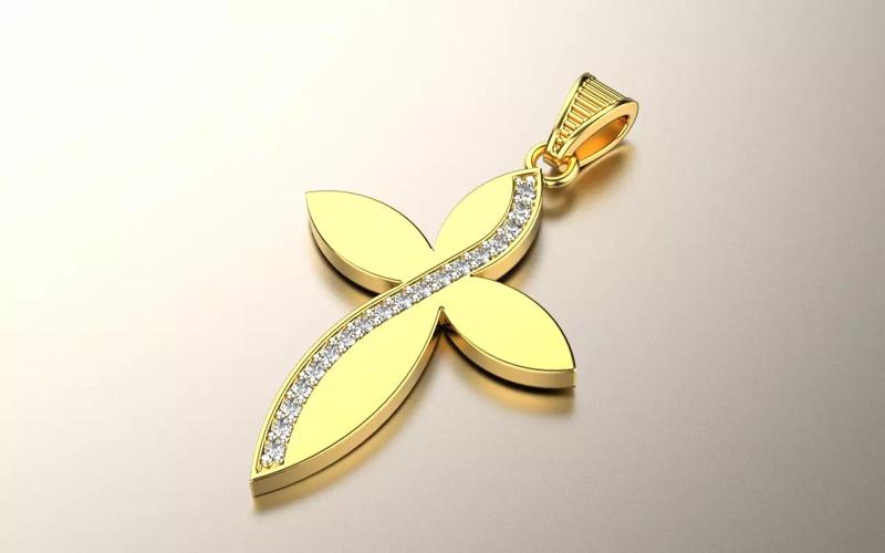 Diamond cross pendant 020524
