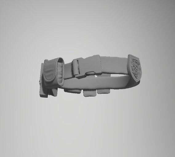 Belt Custom for jill Valentine - (marvel legends , gi joe classified)