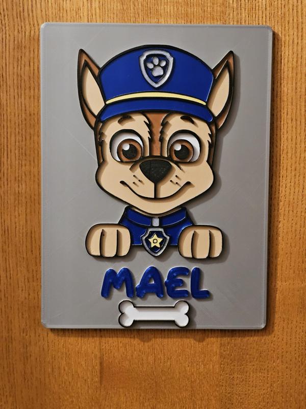 Patrol plate Chase Mael