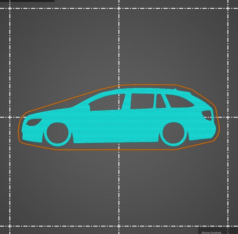 Skoda Superb Mk2 B6 2008-2015 Estate Wagon key silhouette