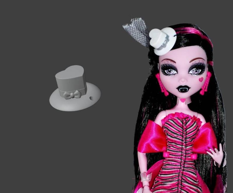 Draculaura Dawn of the Dance Hat Replacement