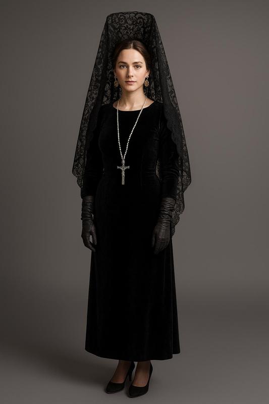 mantilla semana santa cofradias