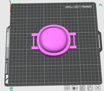 Belt buckle botton 3d model