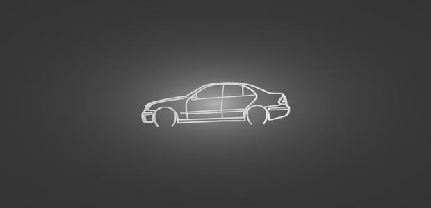 Mercedes W211 silhouette outline drawing decoration