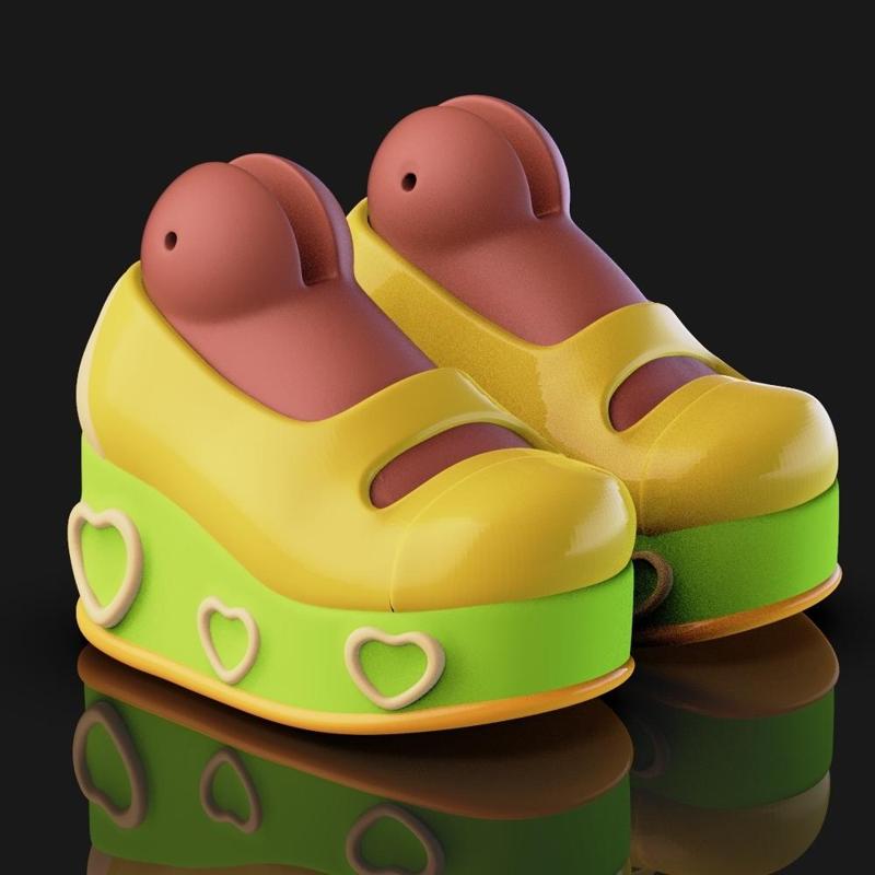 STL 3D Model Doll Shoes for BJD - Platform Heels, Sneakers, Loafers, Boots | 3D Printing Shoes | Doll Accessories STL File
