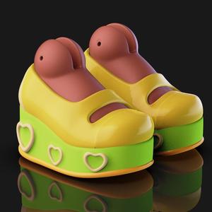 STL 3D Model Doll Shoes for BJD - Platform Heels, Sneakers, Loafers, Boots | 3D Printing Shoes | Doll Accessories STL File