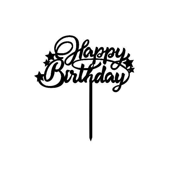 happy birthday topper