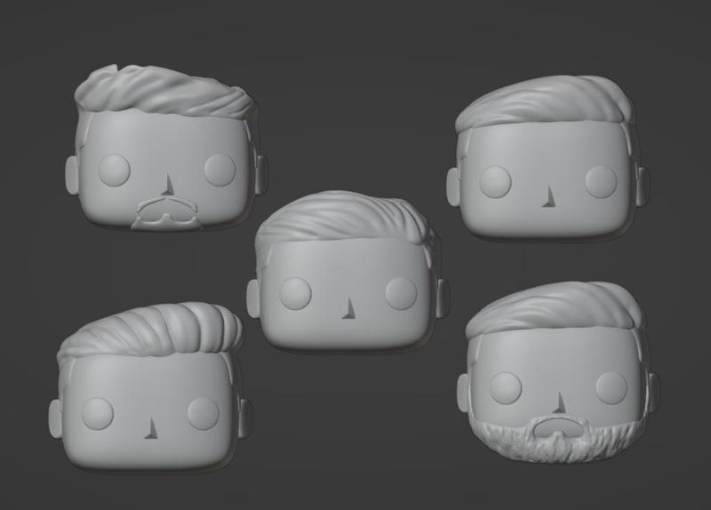Funko pop heads 6 pack