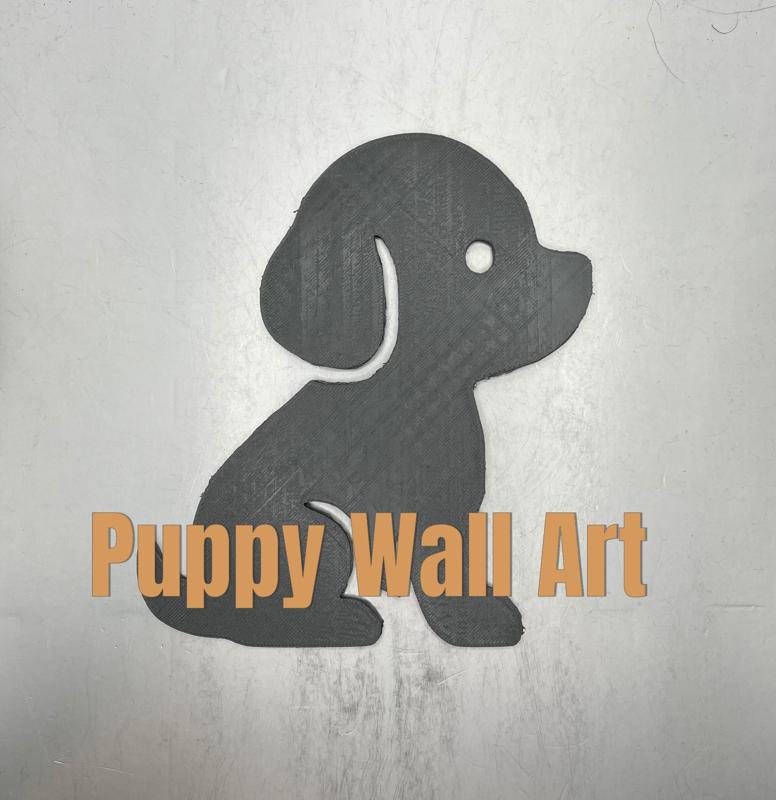 Puppy Wall Art - Grid Quest
