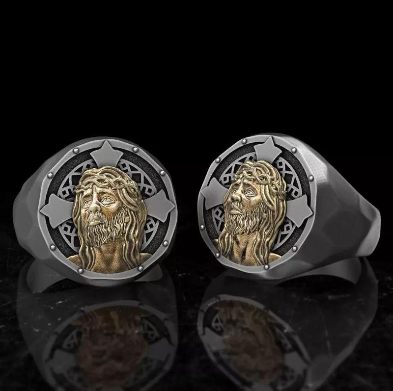 Ring Jesus 3d model for 3d printing 3D print model