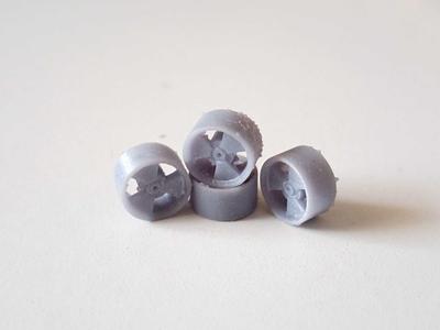 1/64 radioactive symbol rims for custom hot wheels