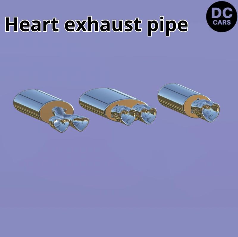 Heart exhaust pipe 1/64
