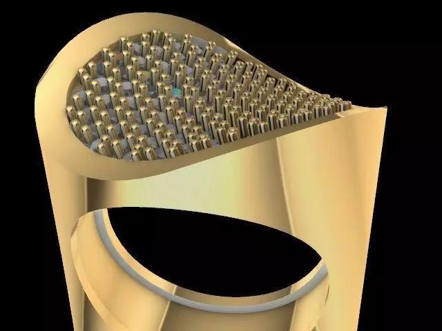 Modern pave ring stl verified