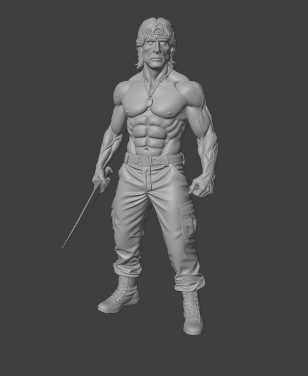 Figure (Sylvester Stallone) John Rambo (Enhanced Design)